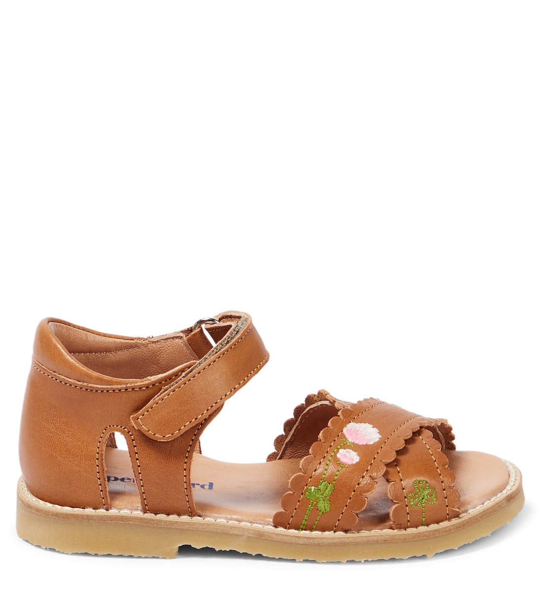 Sandali in pelle con ricamo | Petit Nord