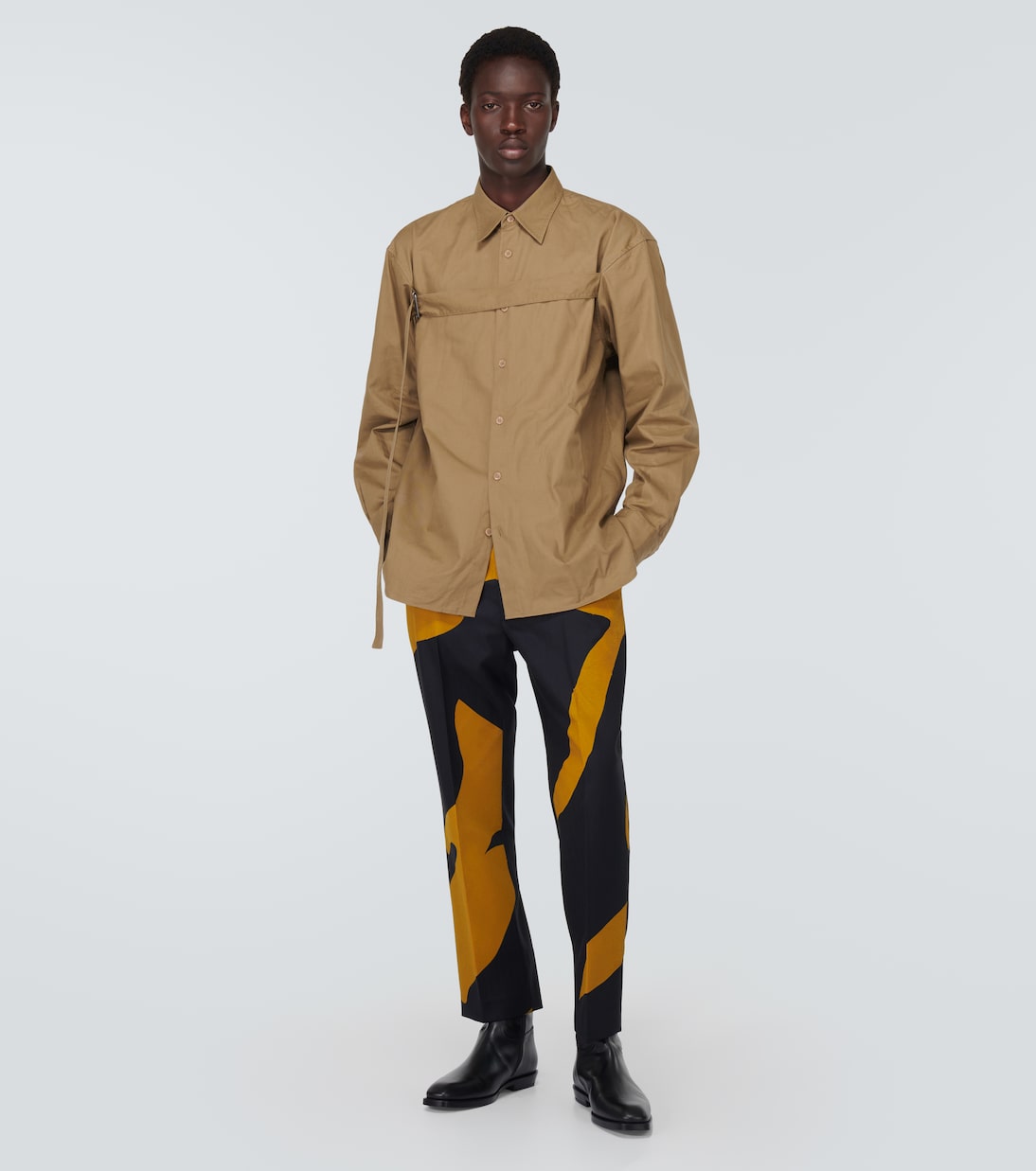Pantalones rectos de lana | Dries Van Noten