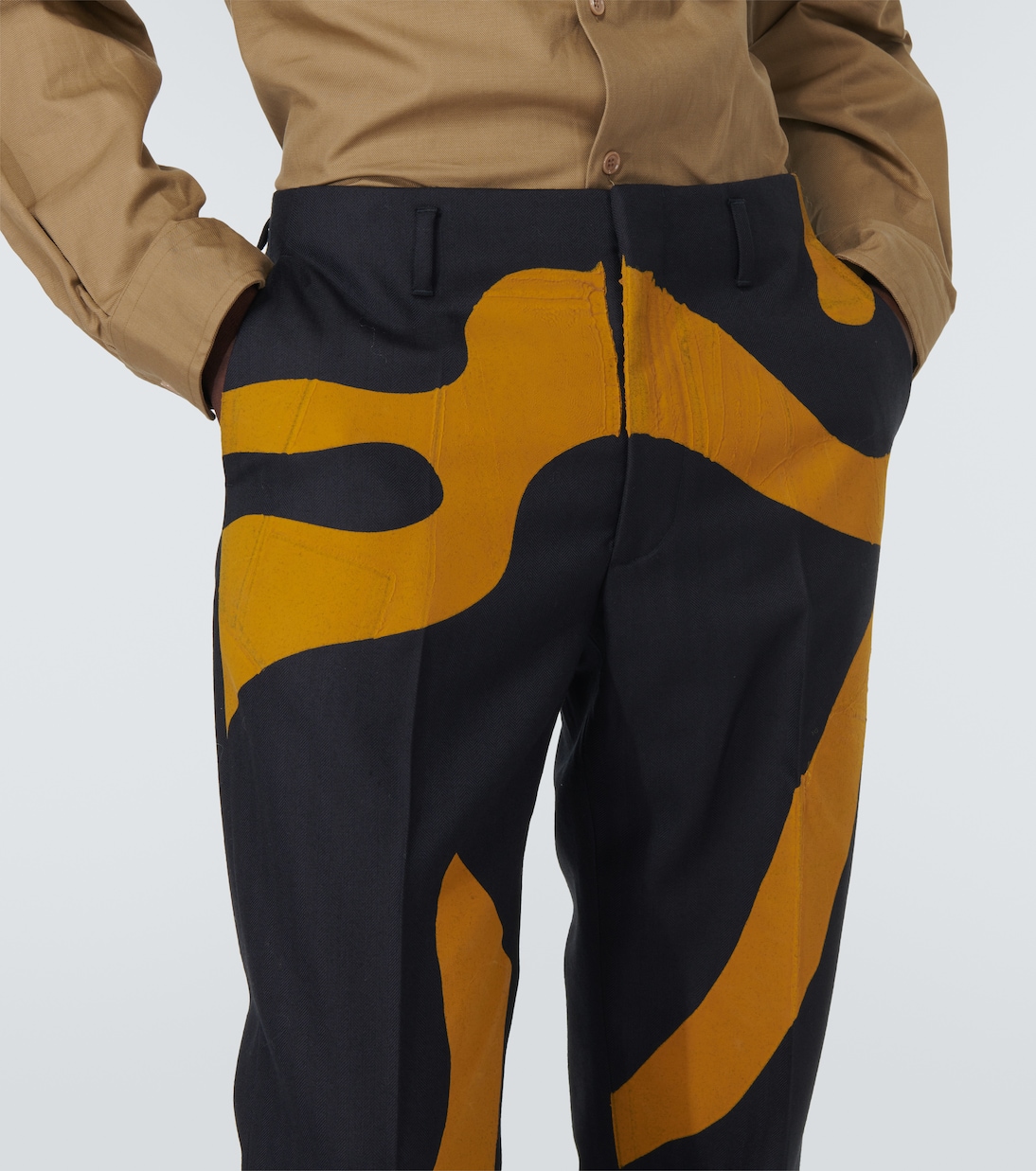 Pantalones rectos de lana | Dries Van Noten