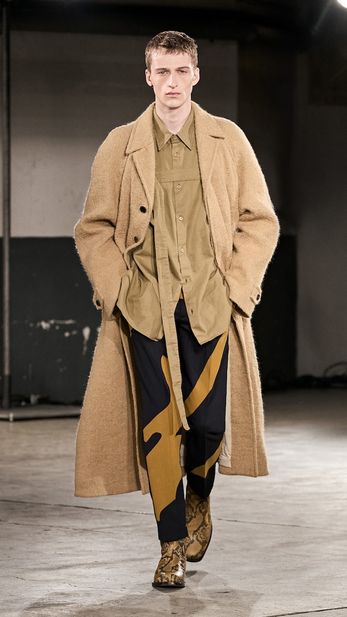 Pantalones rectos de lana | Dries Van Noten