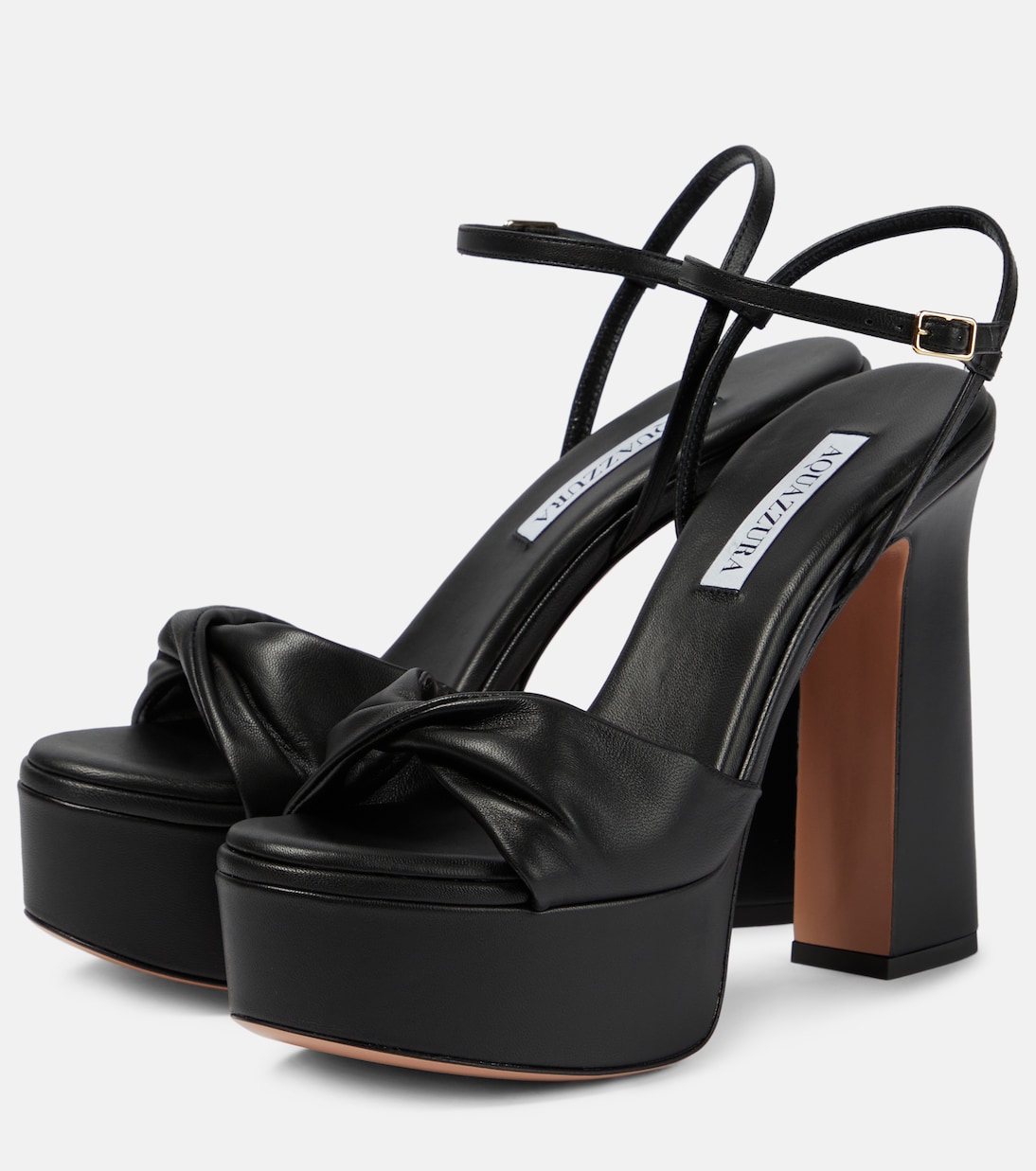 Twist Plateau 120 leather platform sandals | Aquazzura