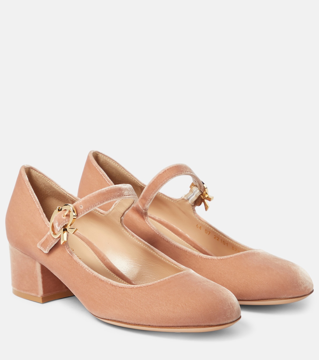 Pumps Mary Ribbon 45 aus Samt | Gianvito Rossi