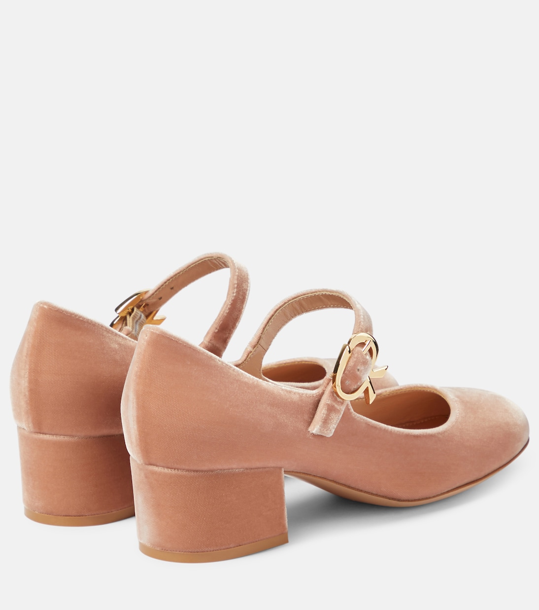 Pumps Mary Ribbon 45 aus Samt | Gianvito Rossi
