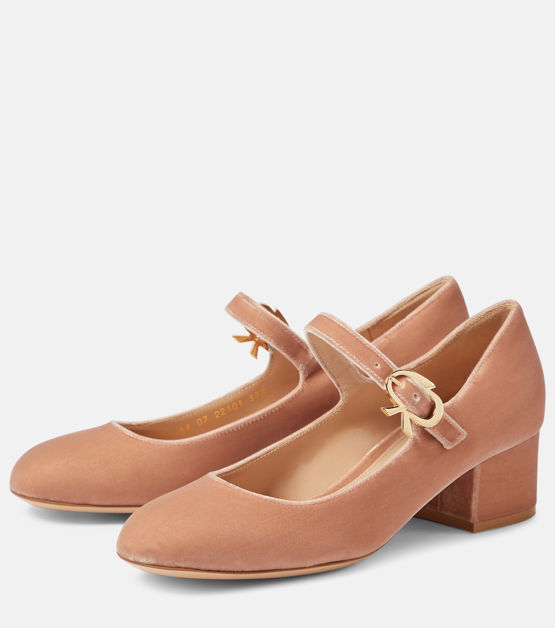 Pumps Mary Ribbon 45 aus Samt | Gianvito Rossi