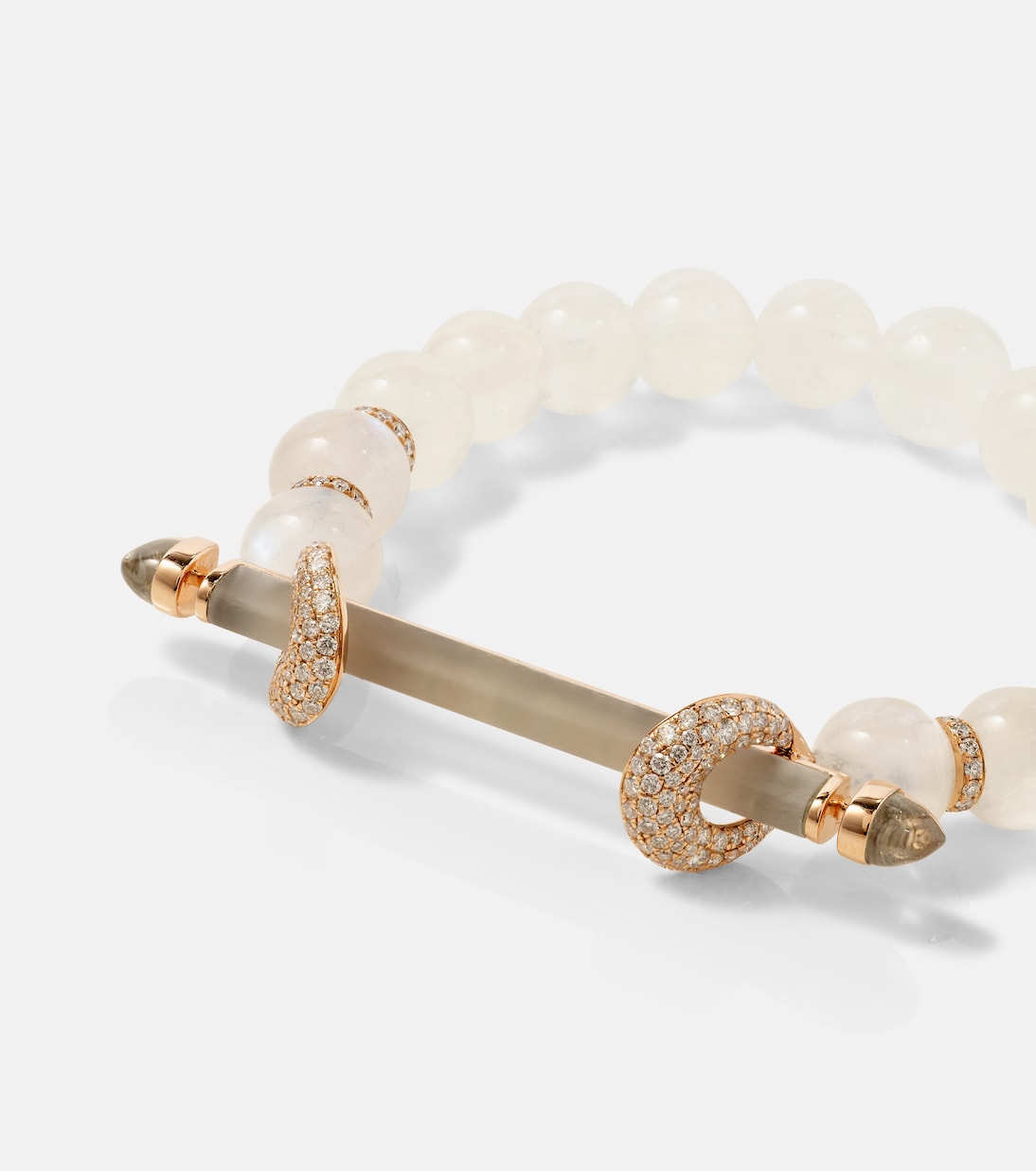Bracciale in oro rosa 18kt ANANYA Chakra con gemme preziose per giovani trendy