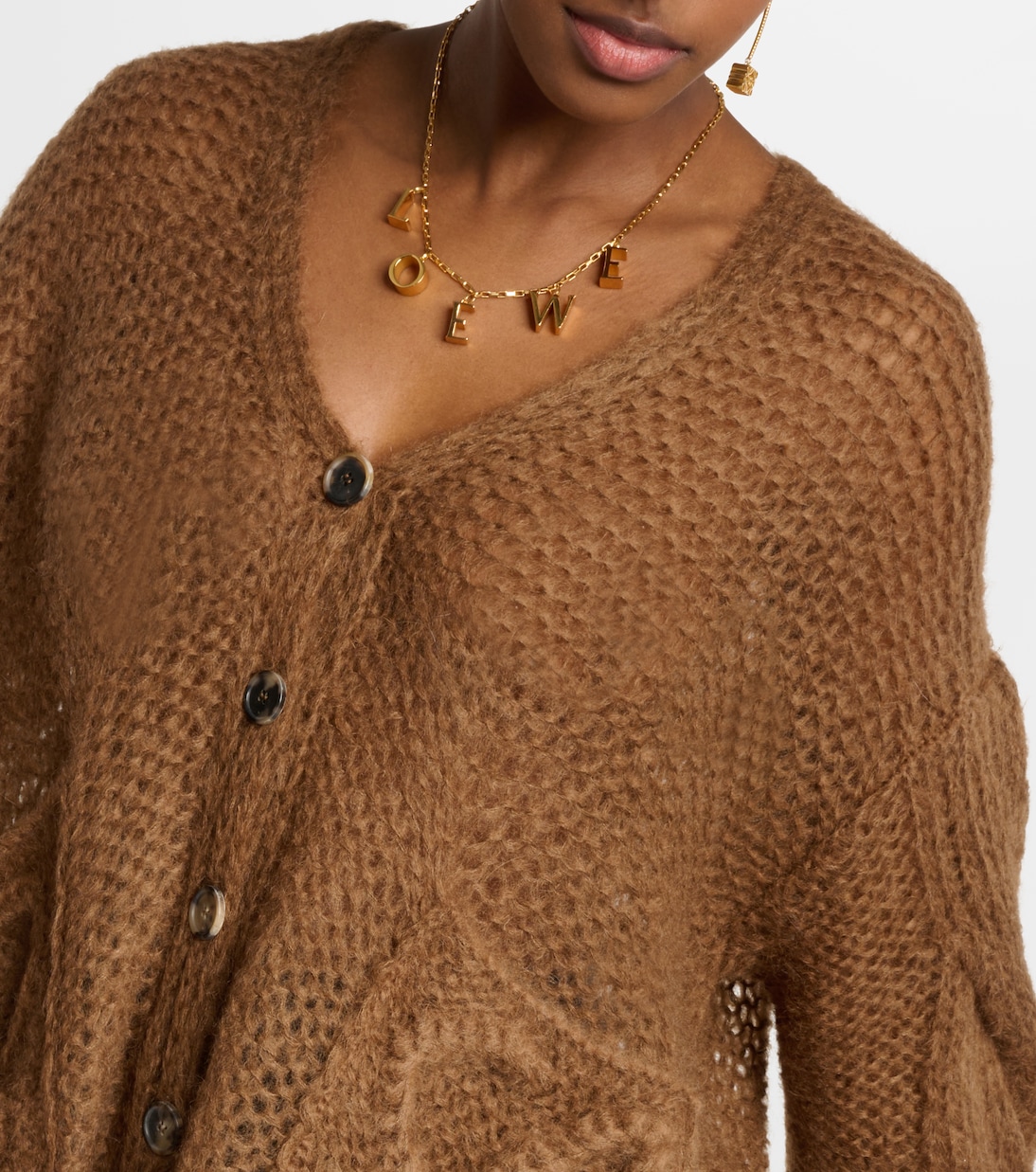 Anagram mohair-blend cardigan | Loewe