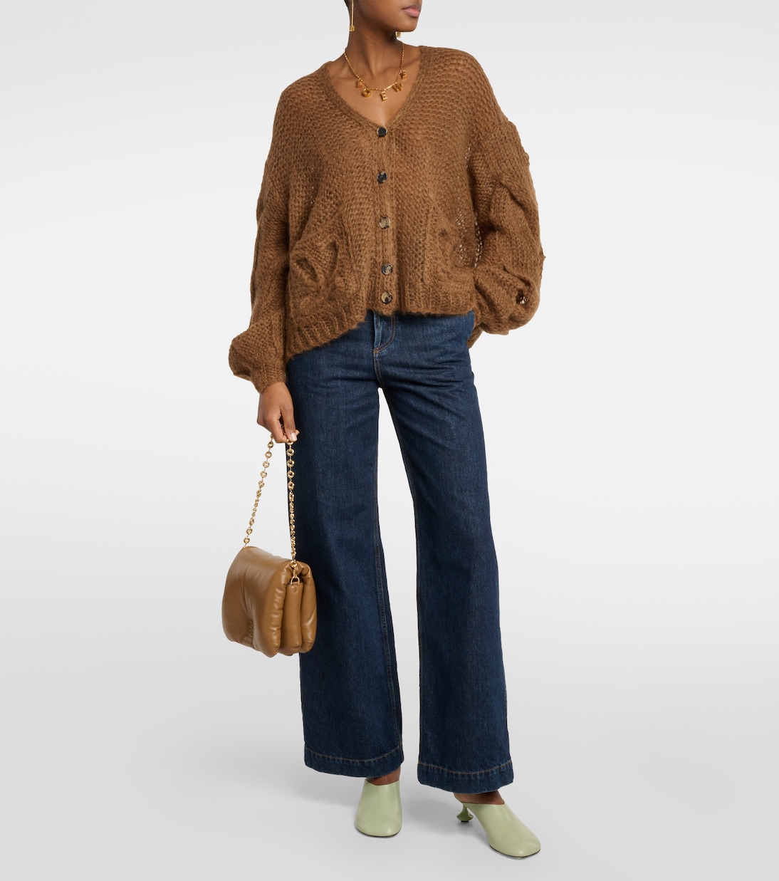 Anagram mohair-blend cardigan | Loewe