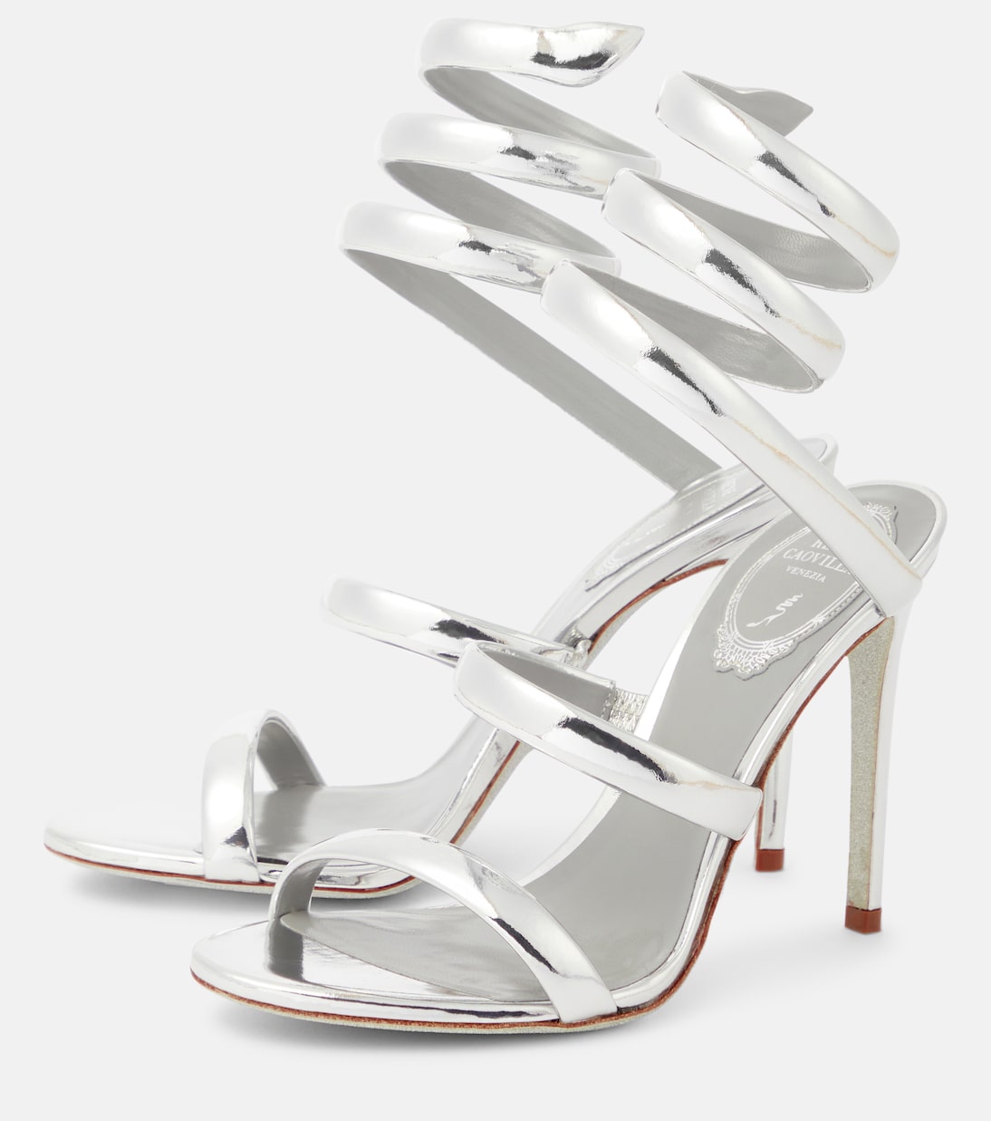 Sandali Cleo in pelle metallizzata | Rene Caovilla
