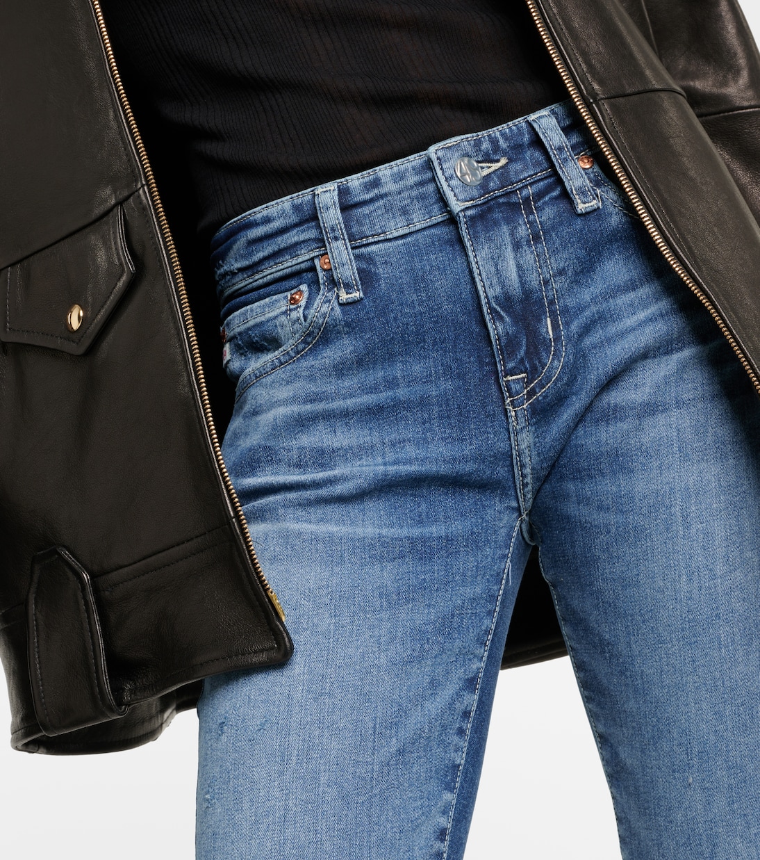 Jean slim Ex-Boyfriend à taille mi-haute | AG Jeans