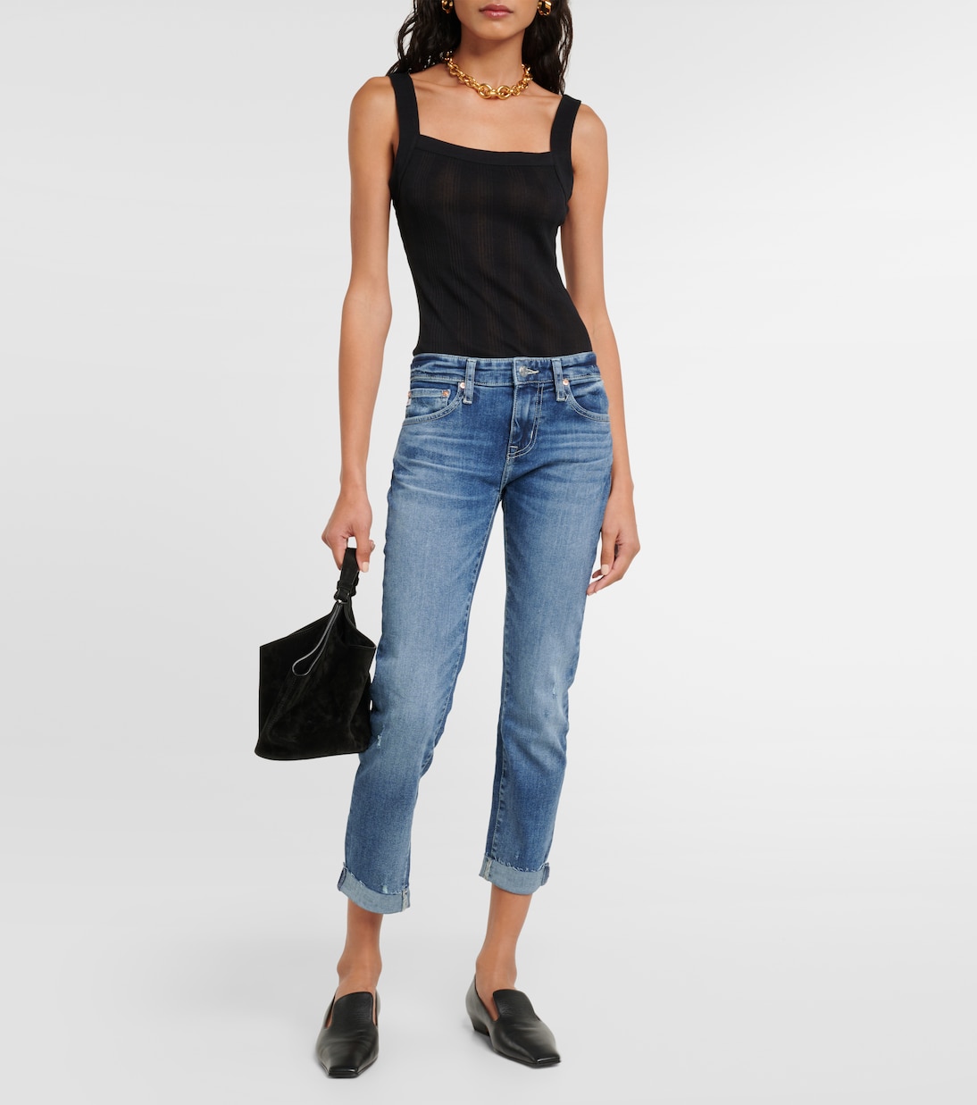Jean slim Ex-Boyfriend à taille mi-haute | AG Jeans