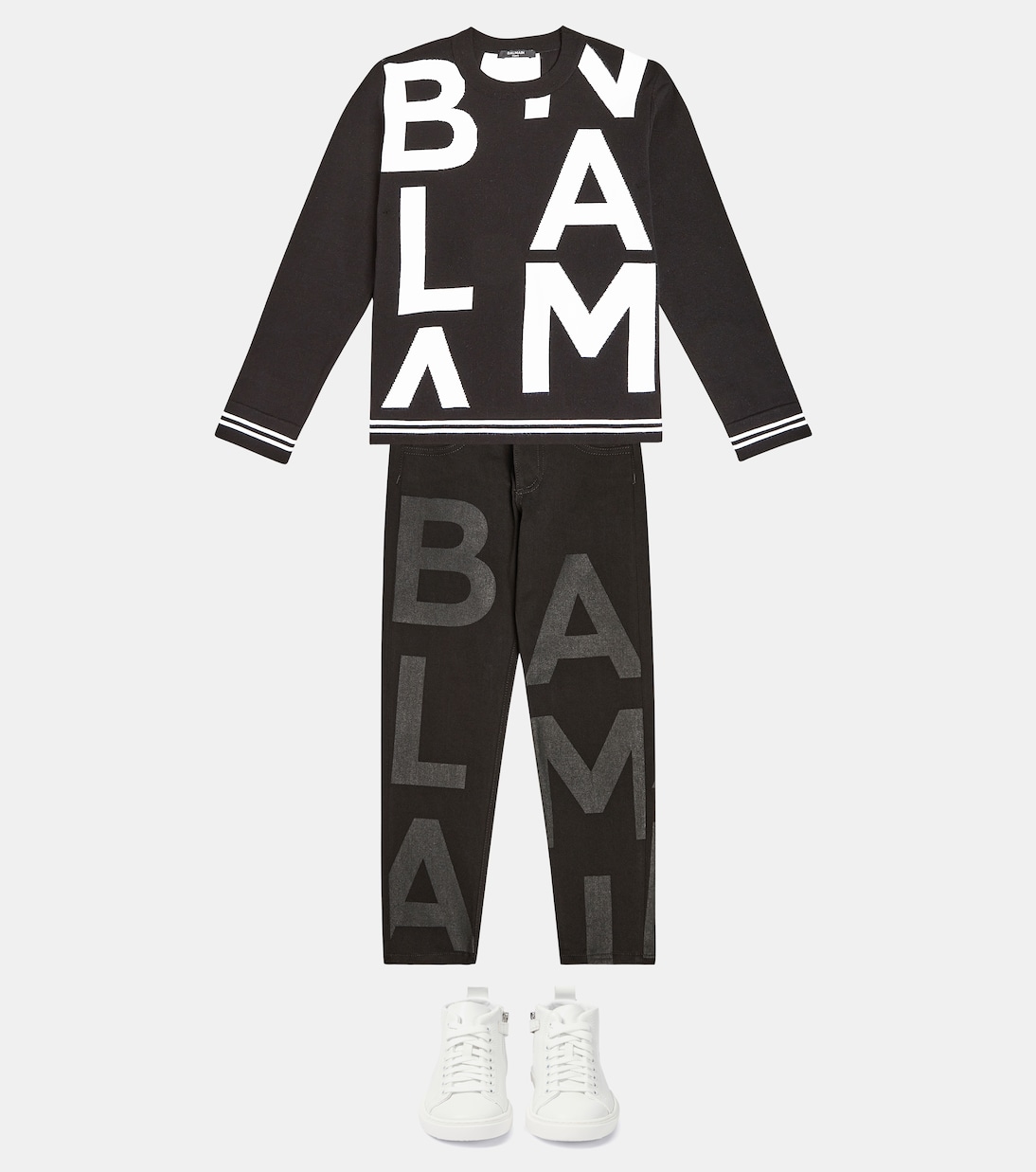 Jeans aus einem Baumwollgemisch | Balmain Kids