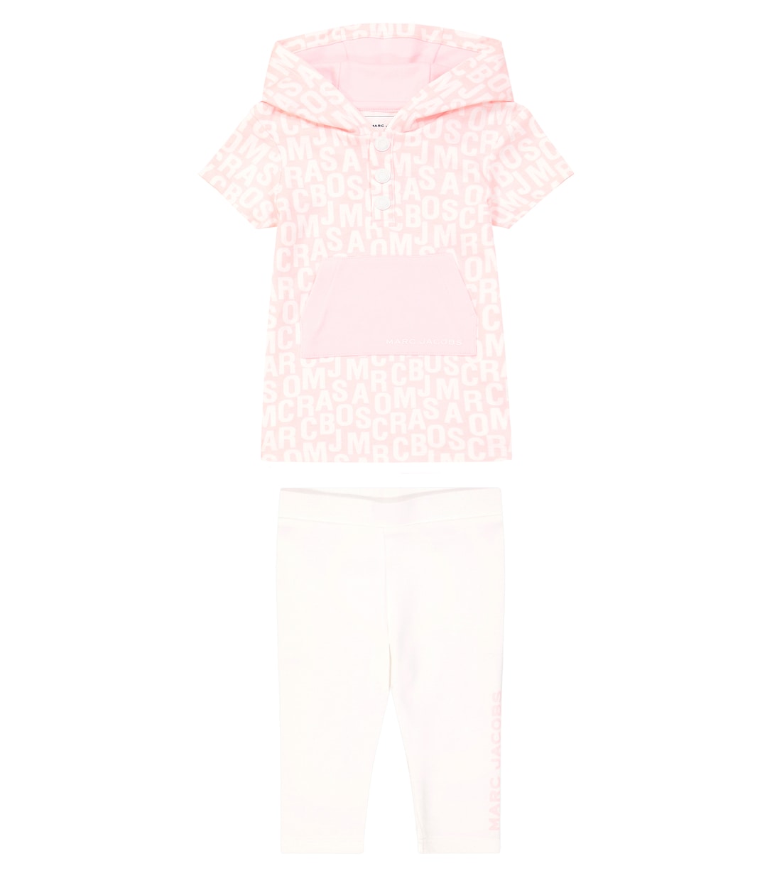 Baby logo cotton hoodie and leggings set | Marc Jacobs Kids