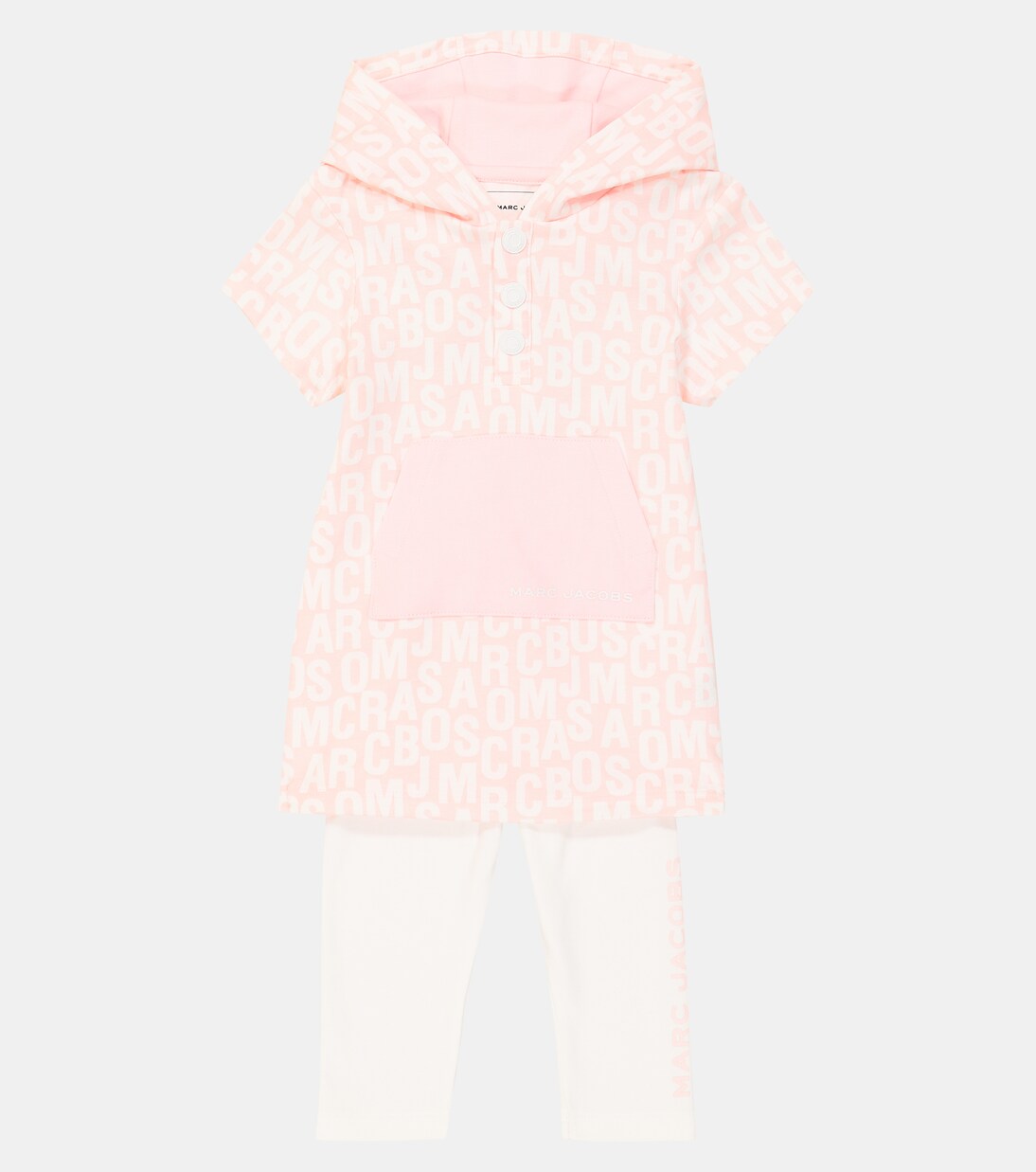 Baby logo cotton hoodie and leggings set | Marc Jacobs Kids