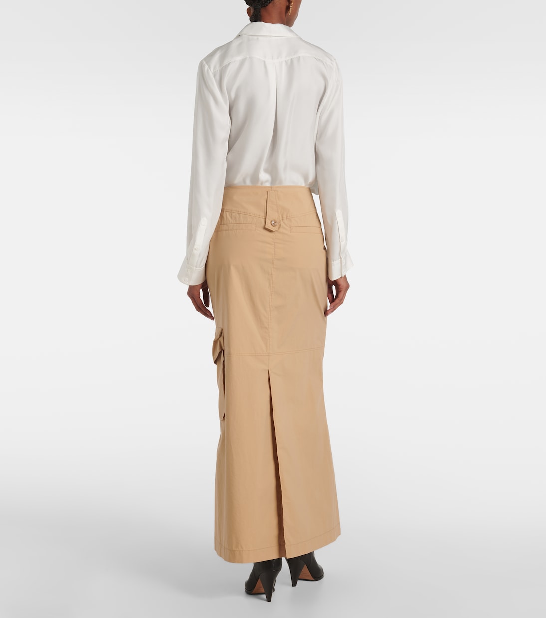 Poplin Power cotton-blend maxi skirt | Dorothee Schumacher