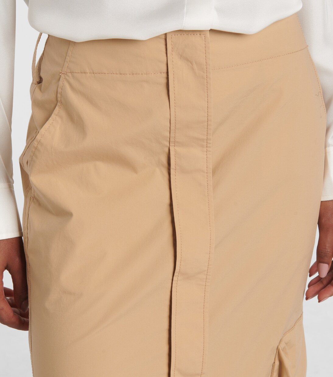 Poplin Power cotton-blend maxi skirt | Dorothee Schumacher