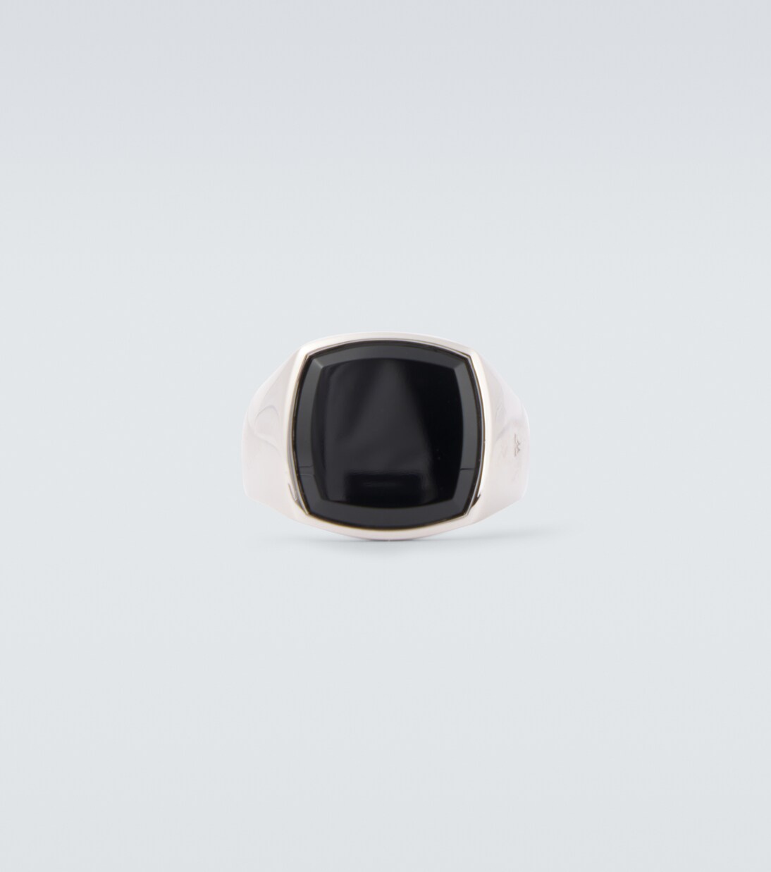 Cushion Polished sterling silver ring in silver - Tom Wood | Mytheresa