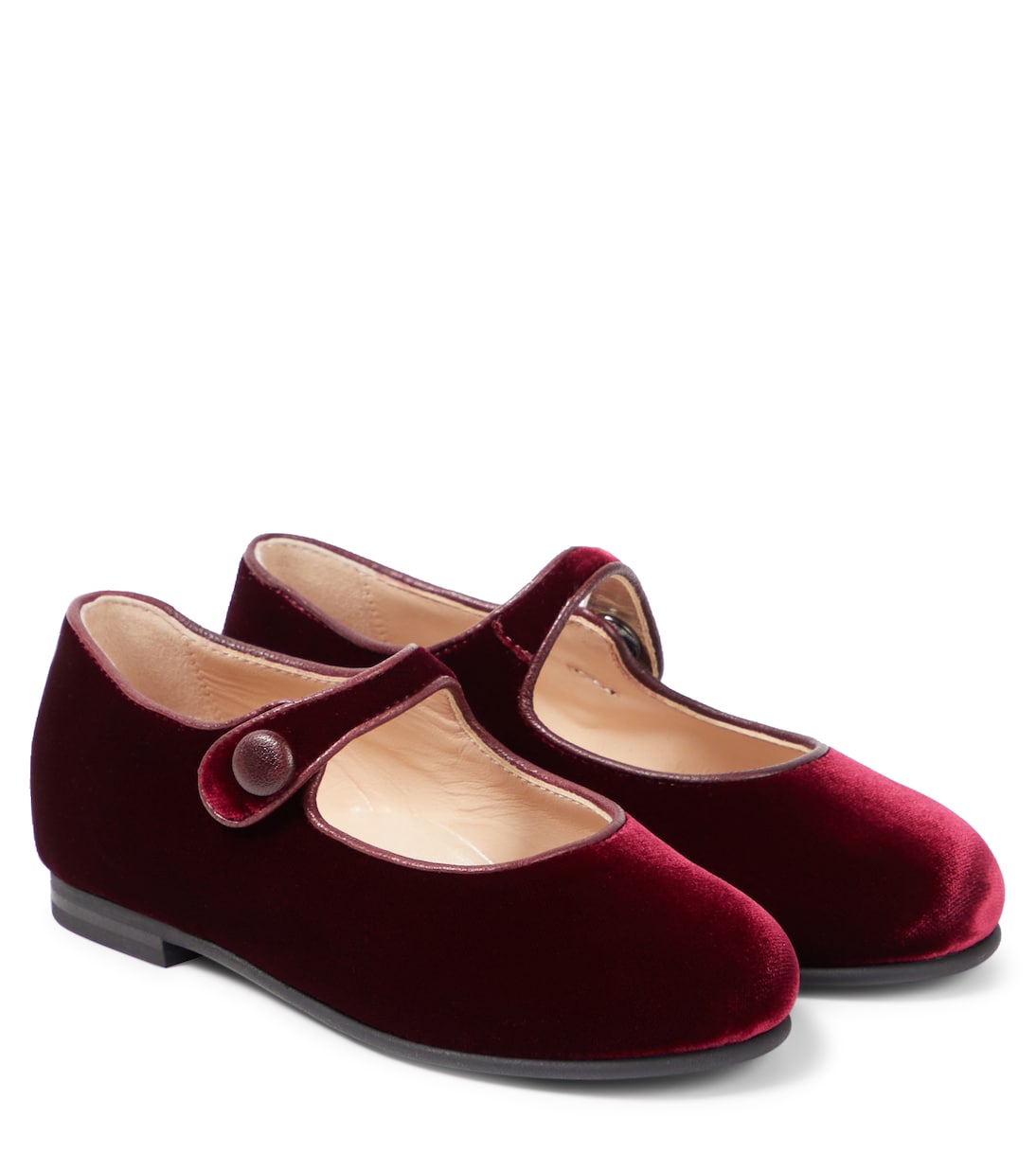 Velvet Mary Jane flats in red Il Gufo Mytheresa