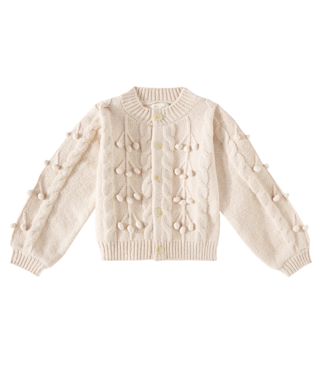 Bobble cable-knit cardigan | Rylee + Cru