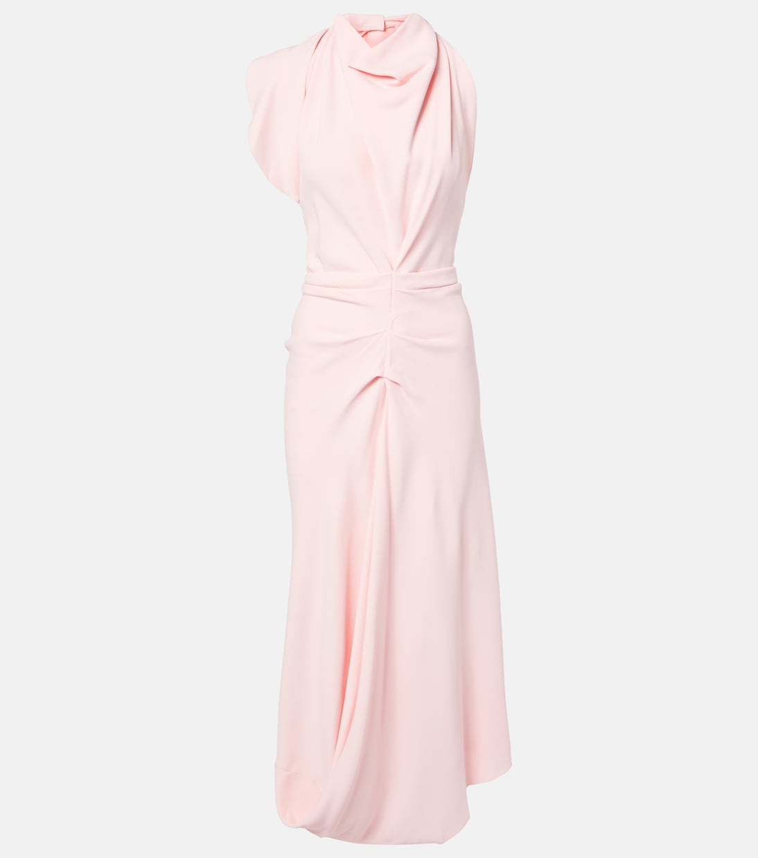 Abito midi in crêpe  | Victoria Beckham