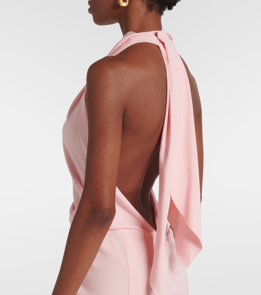 Abito midi in crêpe  | Victoria Beckham