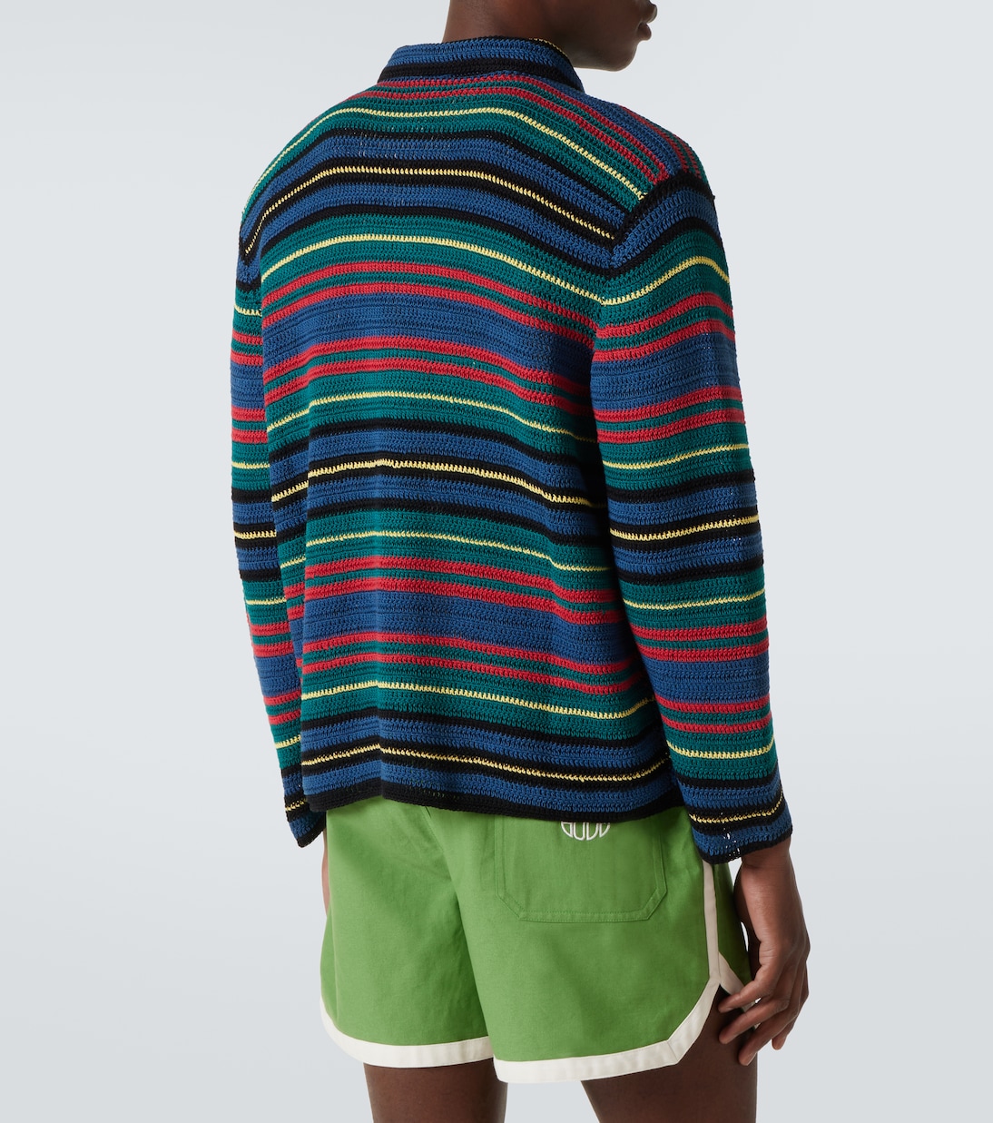 Camicia Riverbank in crochet di cotone | Bode