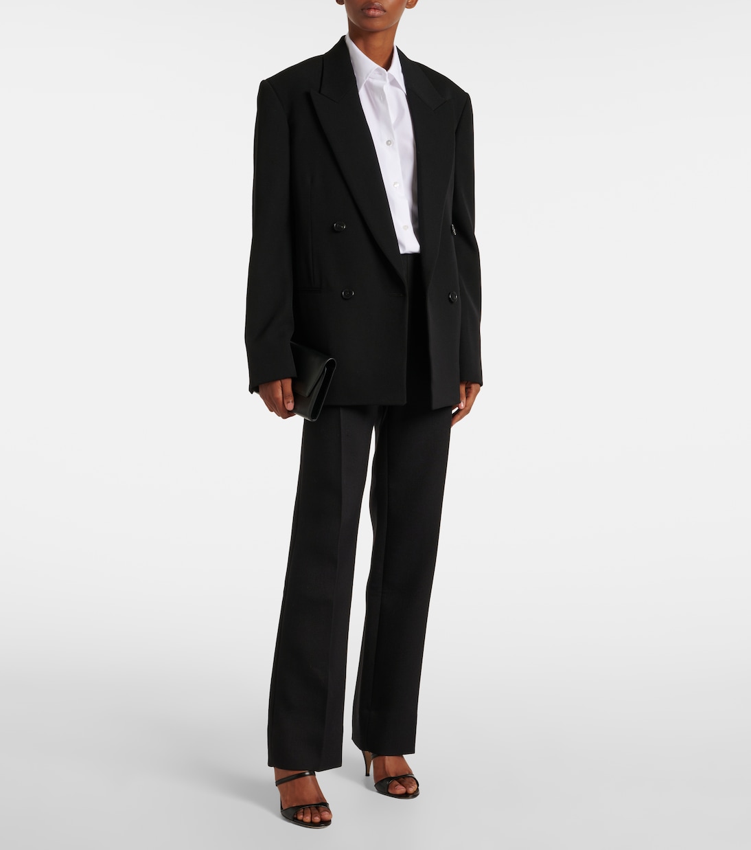 Sandon double-breasted wool blazer | The Row