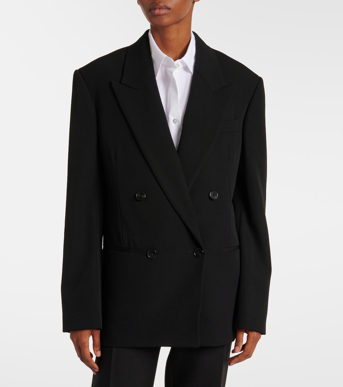 Sandon double-breasted wool blazer | The Row