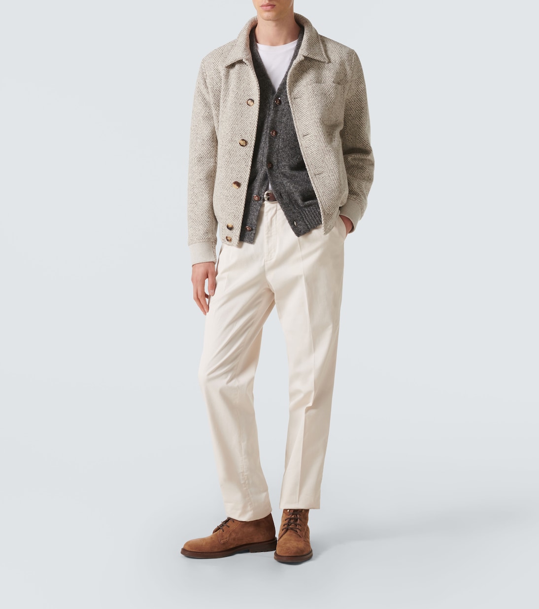 Alpaca and cotton-blend cardigan | Brunello Cucinelli