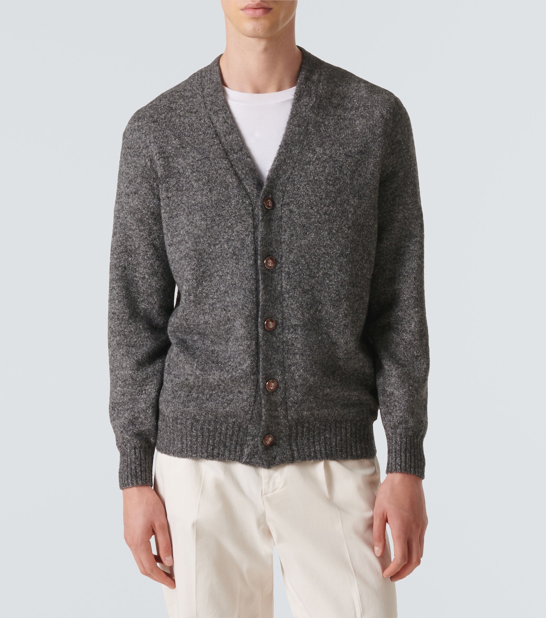 Alpaca and cotton-blend cardigan | Brunello Cucinelli