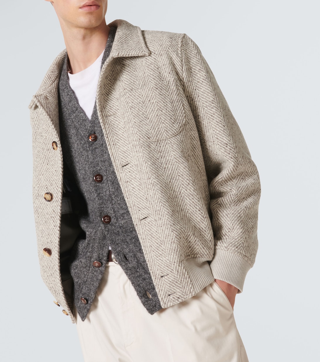 Alpaca and cotton-blend cardigan | Brunello Cucinelli