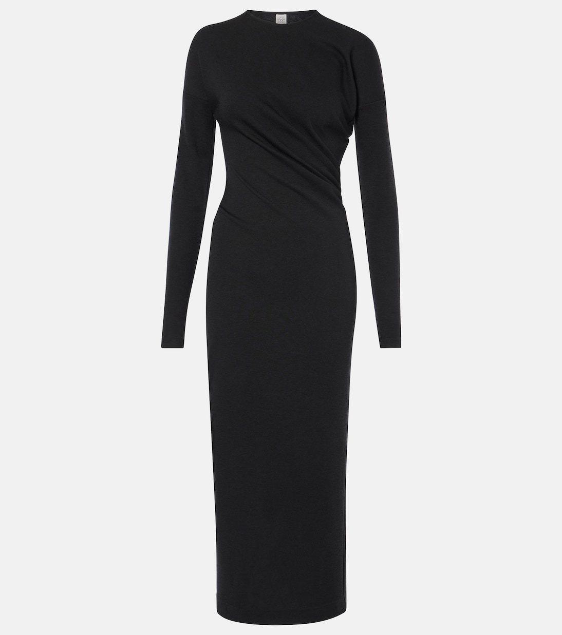 Abito midi asimmetrico in jersey | Toteme