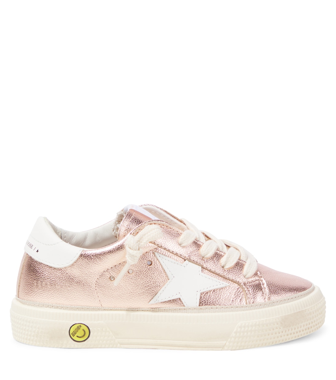 May metallic leather sneakers | Golden Goose Kids