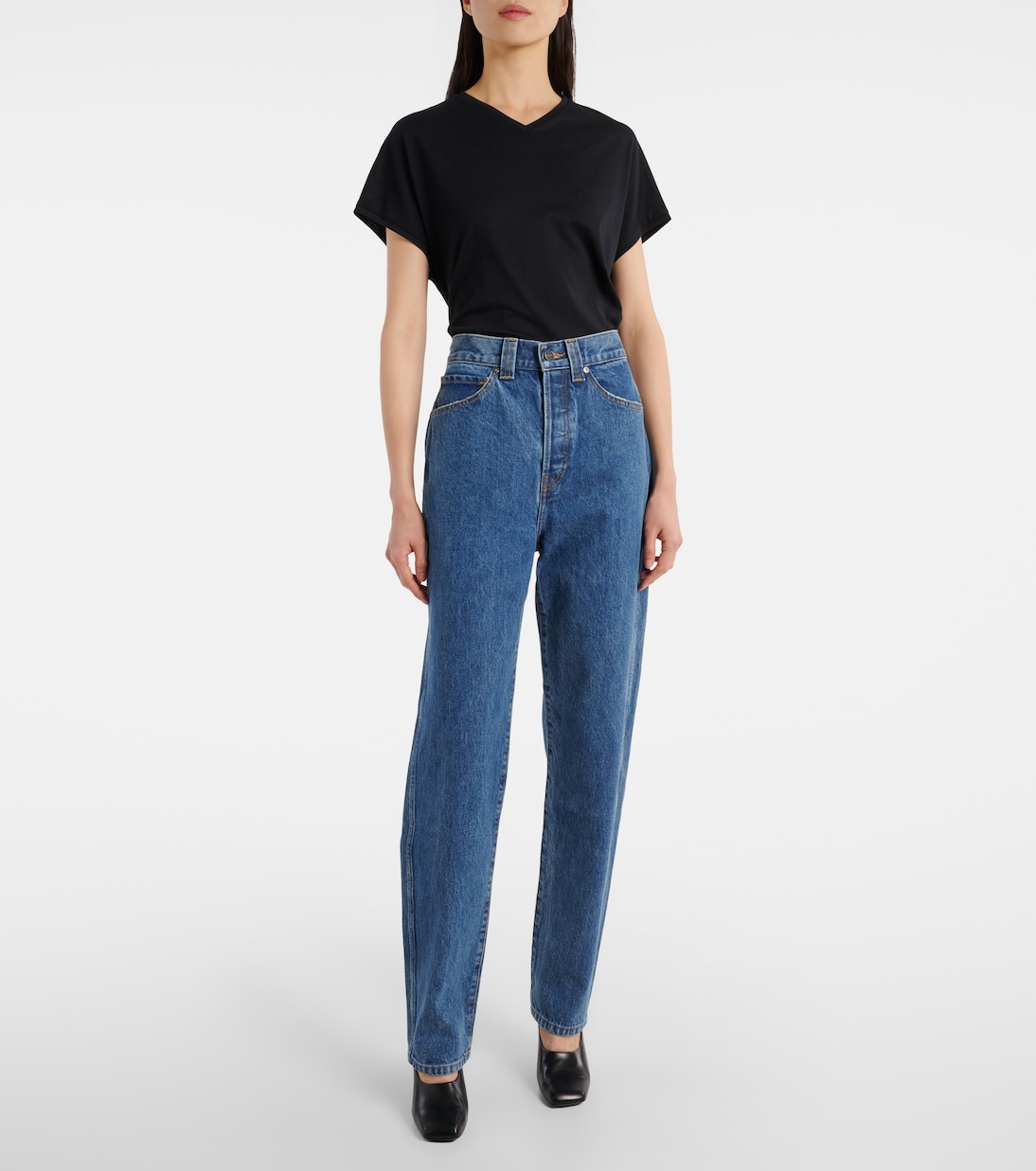 Jean tapered Corben à taille haute | Khaite