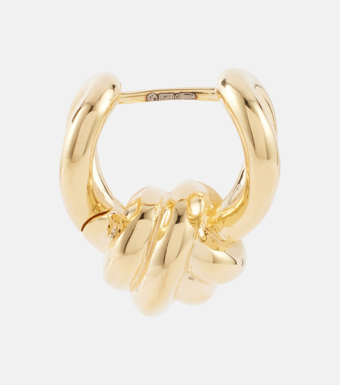 Orecchini Knot in argento sterling bagnati in oro | Bottega Veneta