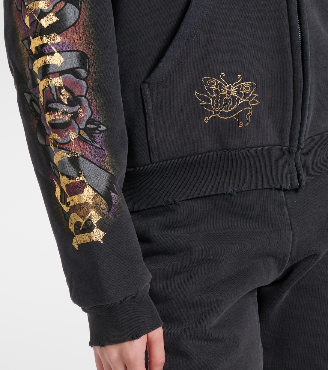 Sweat-shirt à capuche Tacky Tattoo en coton | Balenciaga
