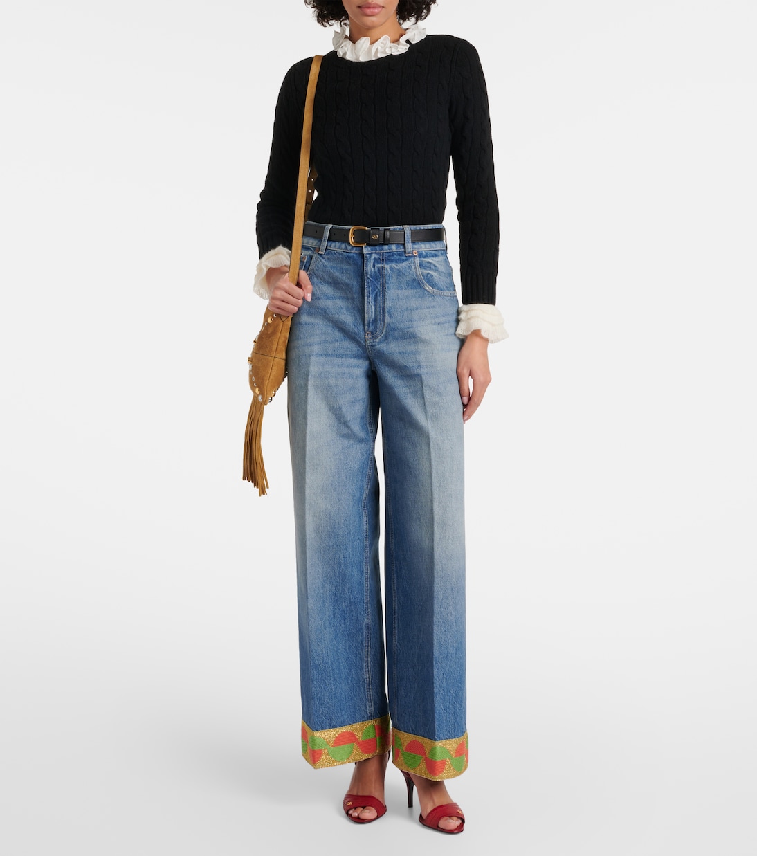 Jean ample à taille haute | Valentino