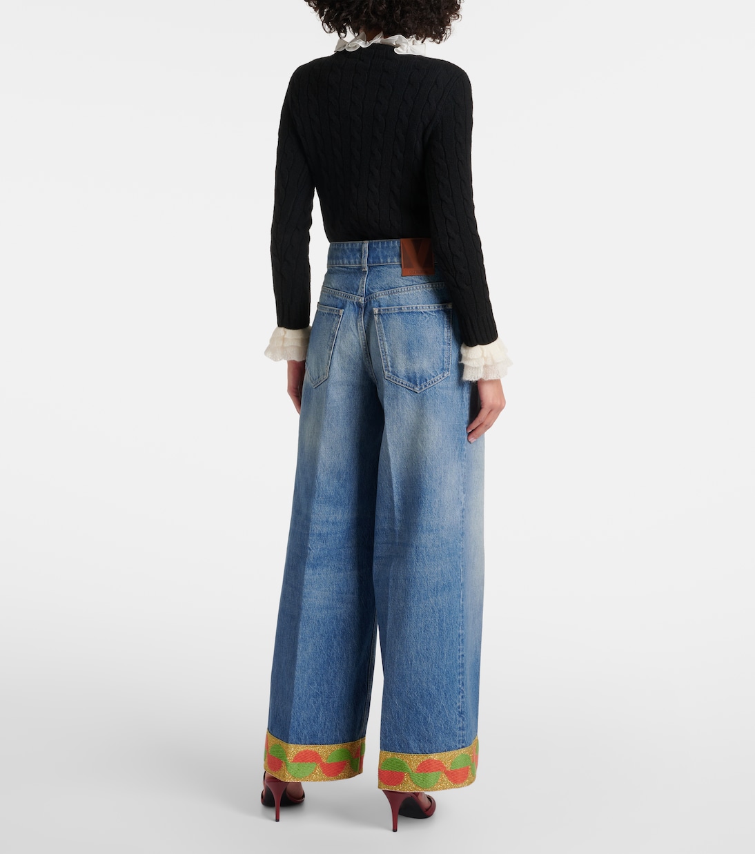 Jean ample à taille haute | Valentino