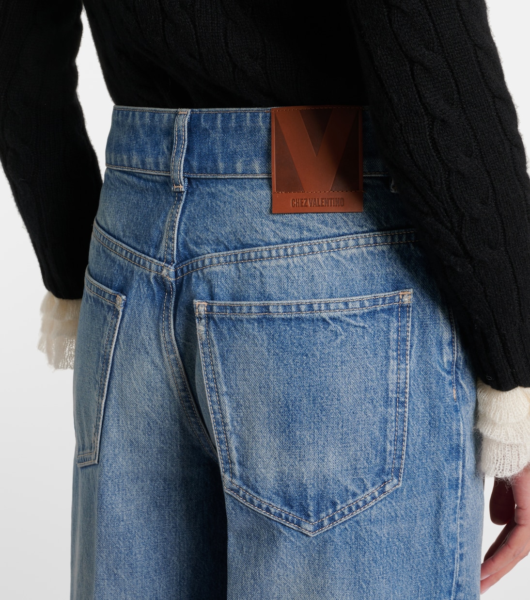 Jean ample à taille haute | Valentino