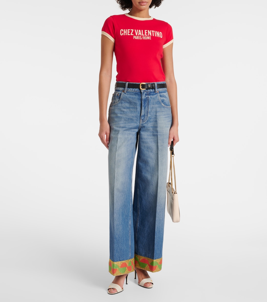 T-shirt en coton imprimé | Valentino