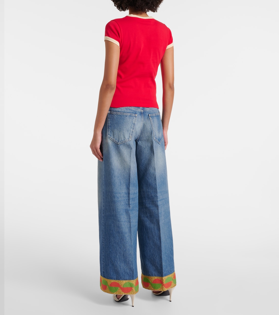 T-shirt en coton imprimé | Valentino