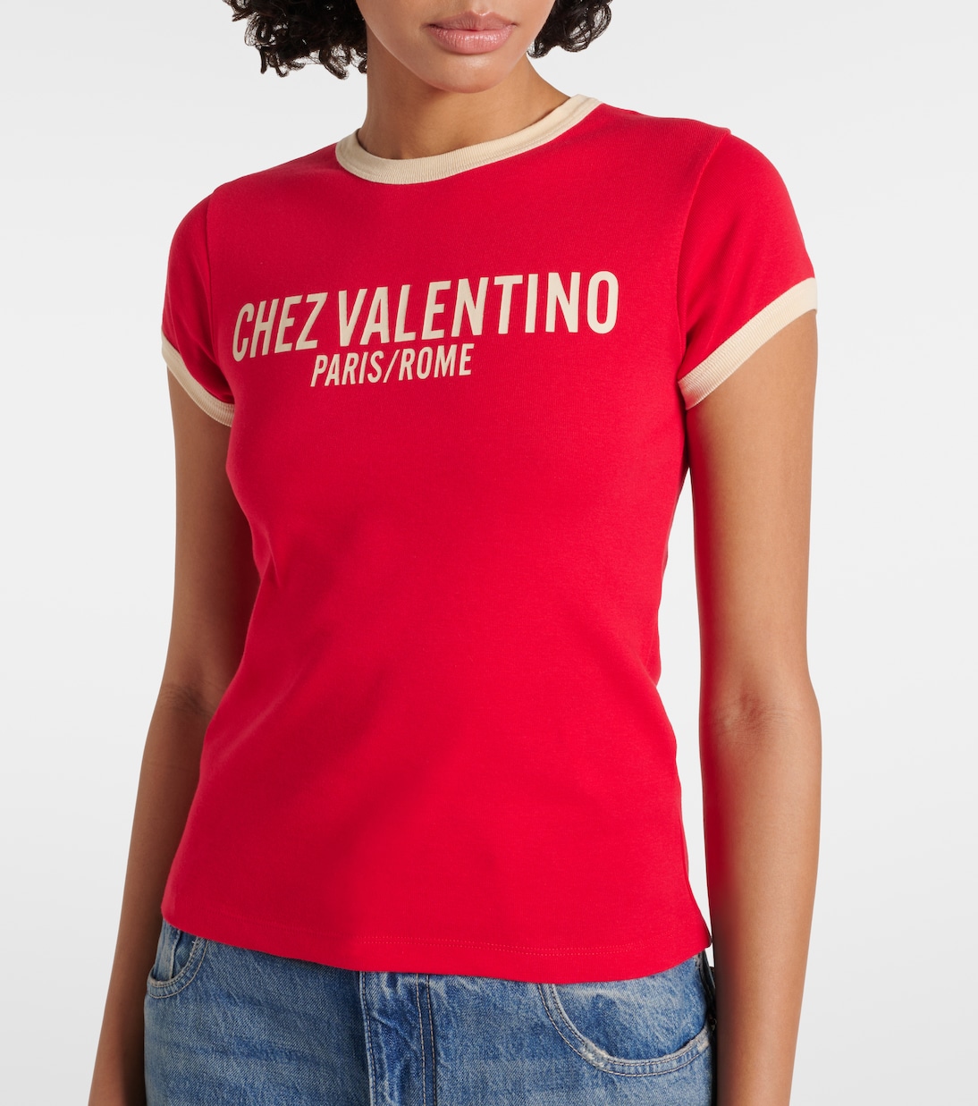 T-shirt en coton imprimé | Valentino