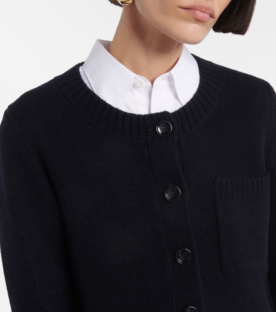 Wool and cashmere cardigan | Jardin des Orangers
