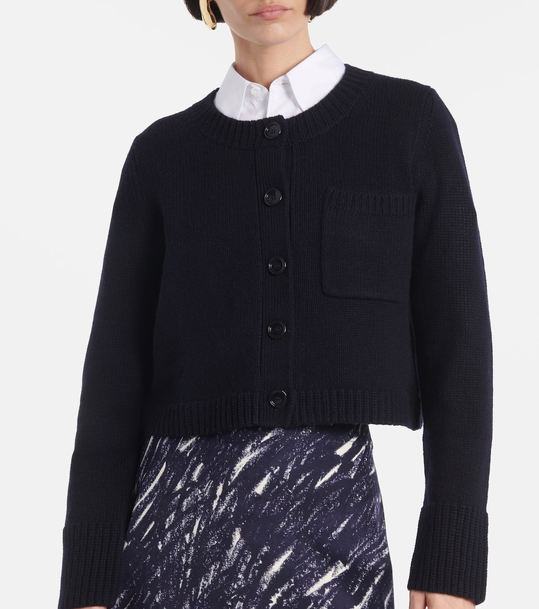 Wool and cashmere cardigan | Jardin des Orangers