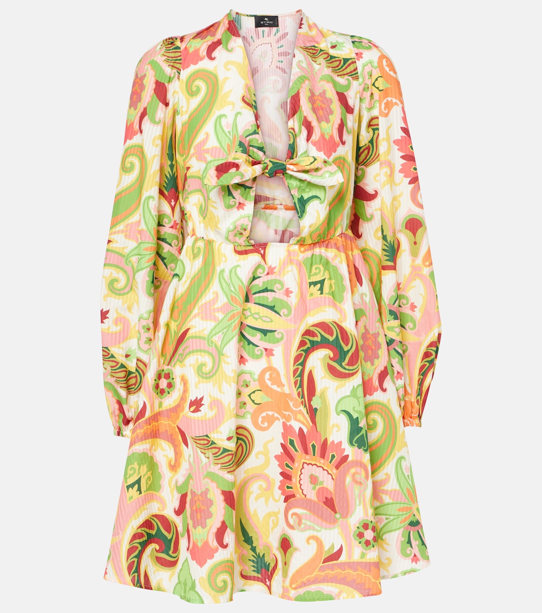 Vestido corto de algodón y seda floral | Etro