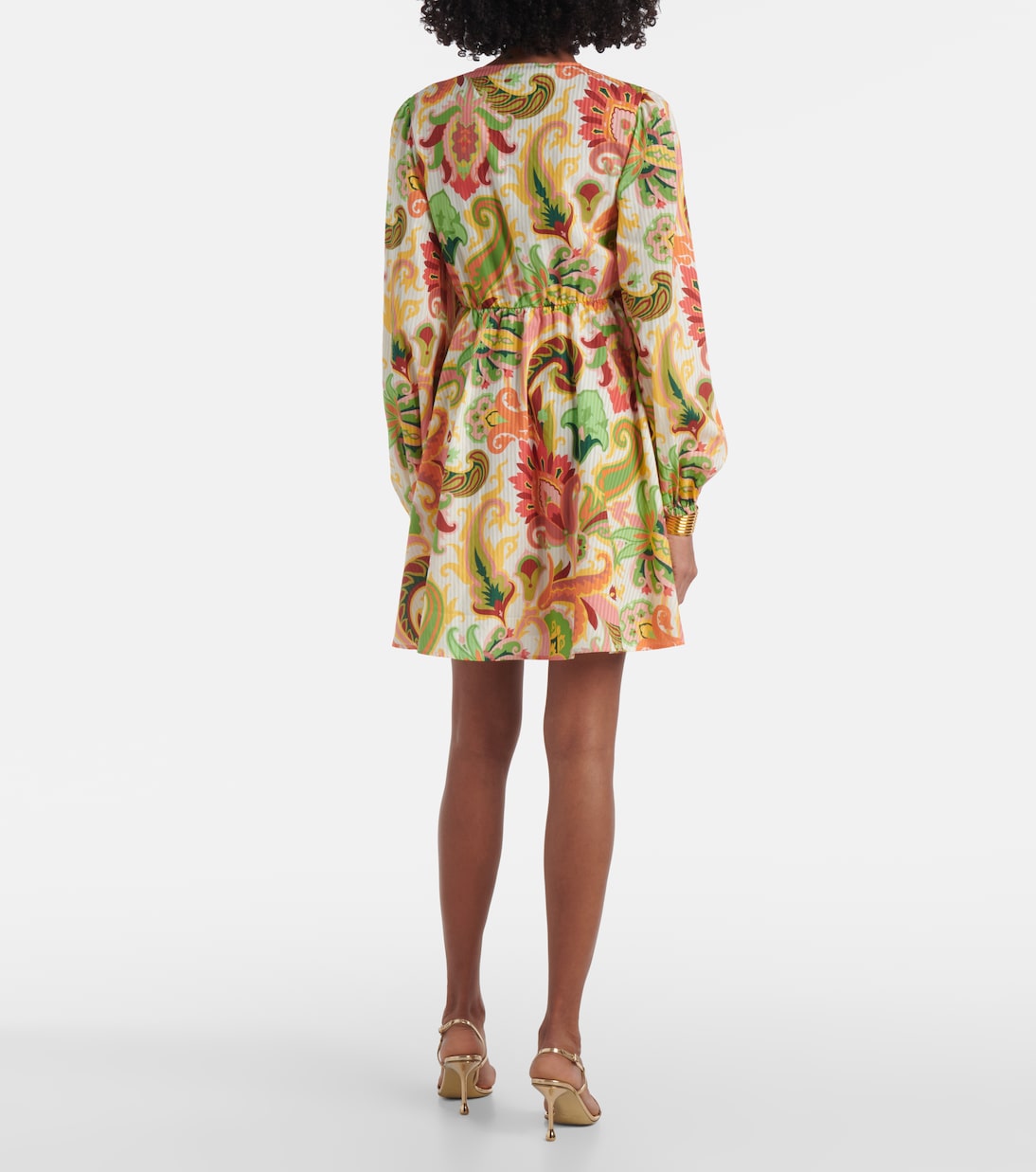 Vestido corto de algodón y seda floral | Etro