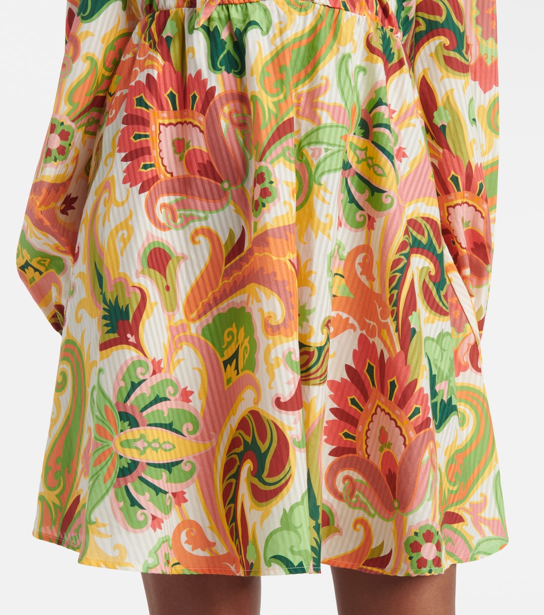 Vestido corto de algodón y seda floral | Etro
