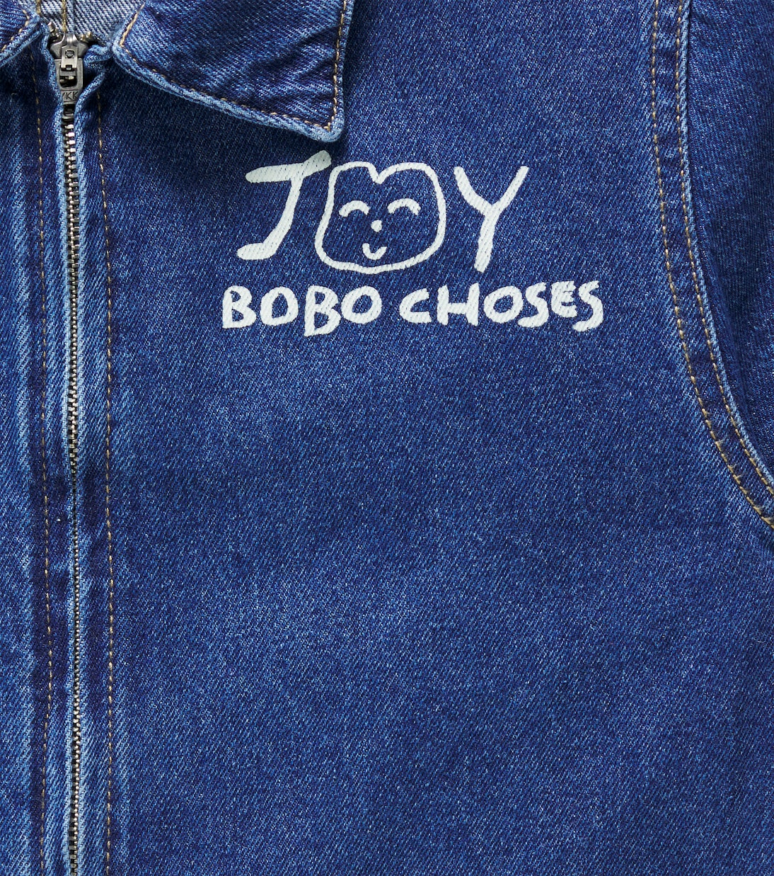 Latzhose Smiling aus Denim | Bobo Choses