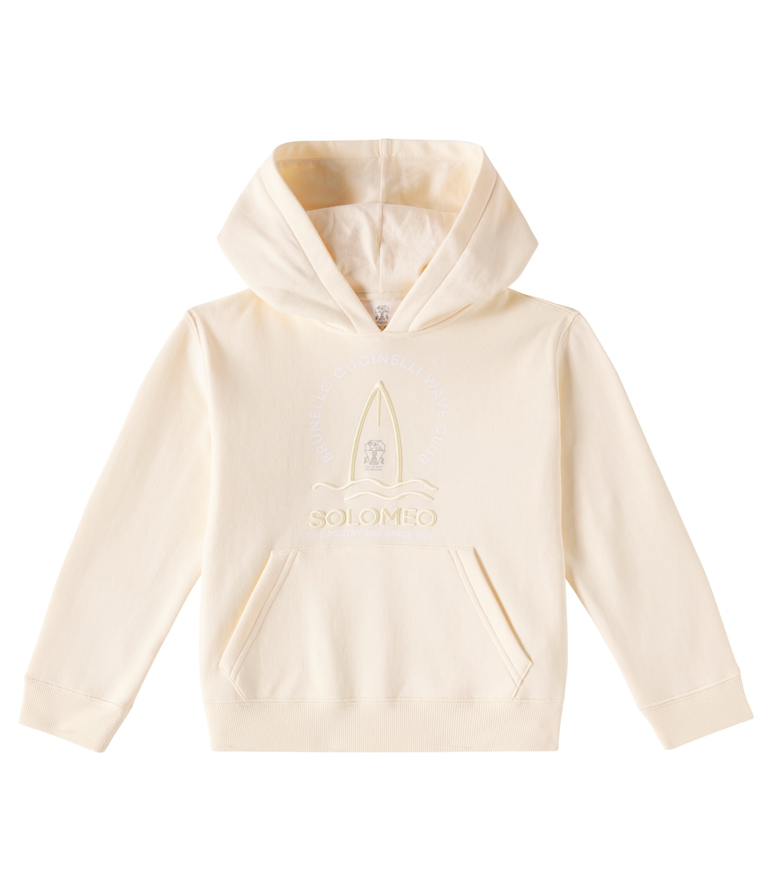 Felpa in misto cotone con cappuccio | Brunello Cucinelli Kids