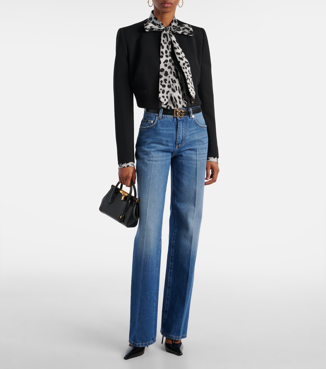 Jeans anchos de tiro alto | Dolce&Gabbana