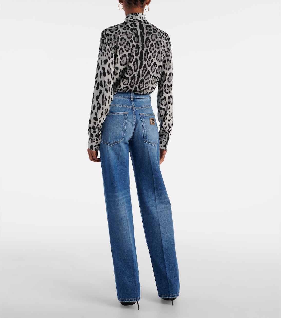Jeans anchos de tiro alto | Dolce&Gabbana